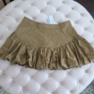 Urban Revivo Tan Bubble Hem Skirt Sz XXL